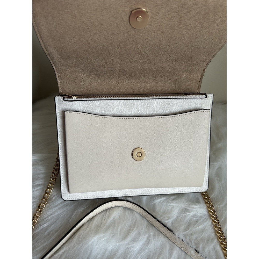 Coach Klare Crossbody Bag Signature Canvas White Beige Colorblock 91019 - Picture 6 of 11